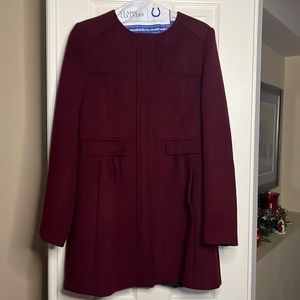 Knee length wool coat